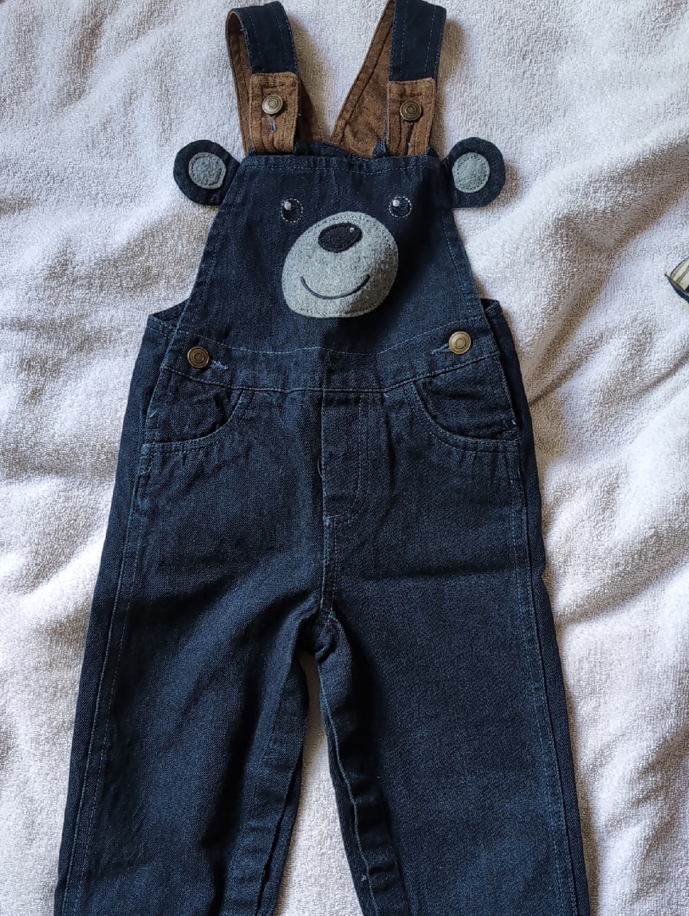 DECORATED ORIGINALS For Kids Toddler Boy's Denim Overalls - Size 18 Mos.